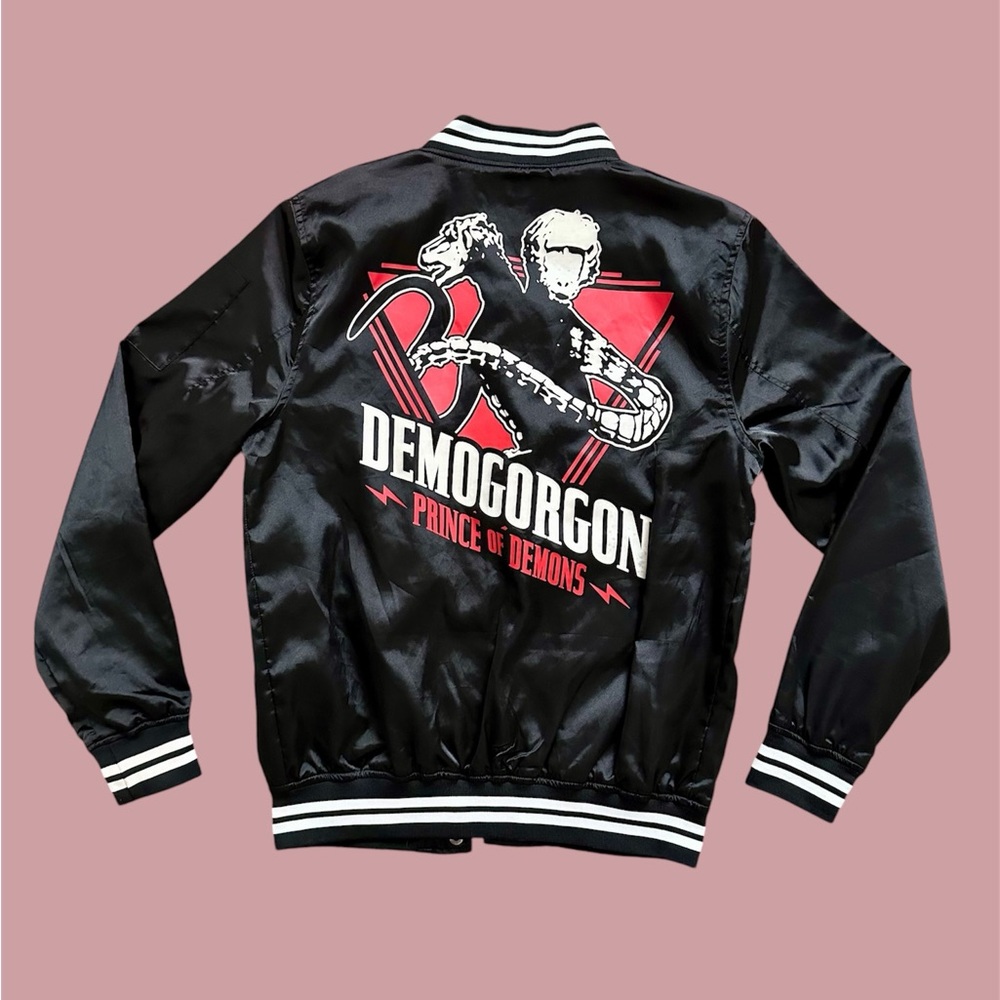 Dungeons‎ and Dragons Demogorgon Satin Bomber Jacket Varsity Prince Of Demons